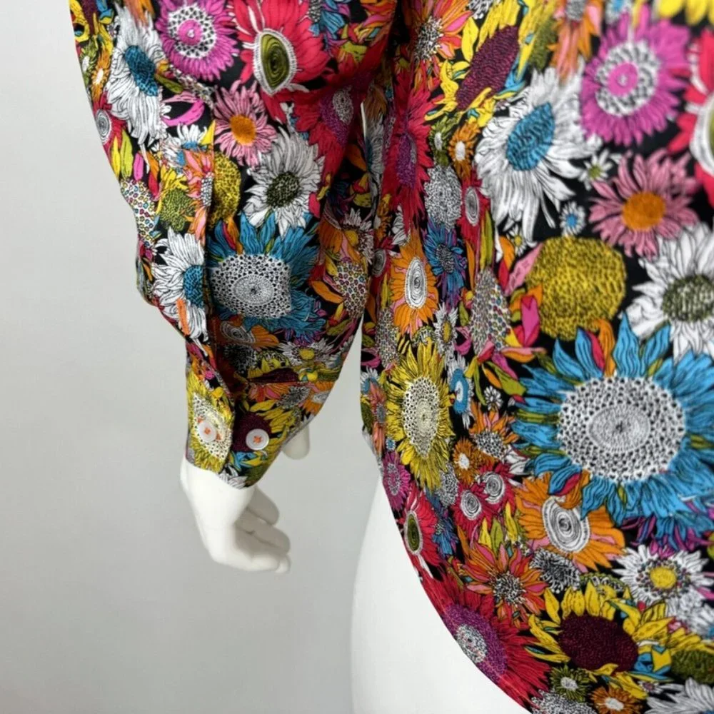 Kalmin Ross Floral Long Sleeve Shirt Mens 2XL NWOT $119 Button-up Multicolor‎
